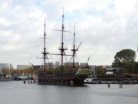 Amsterdam, Bateau, Wa, Agua