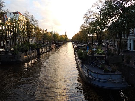Amsterdam, Agua, Países Baixos, Holanda