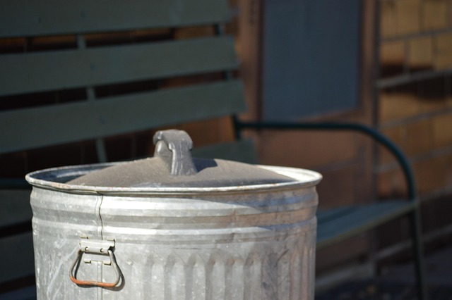 Free Garbage Can Bench photo and picture