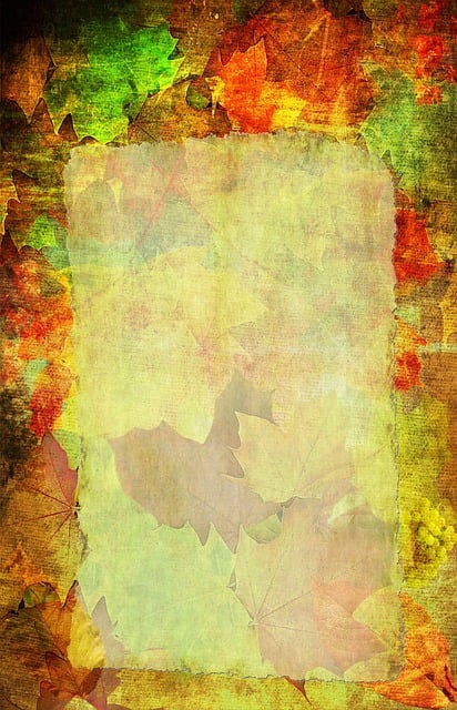 Herbst, Bunt, Briefpapier, Hintergrund