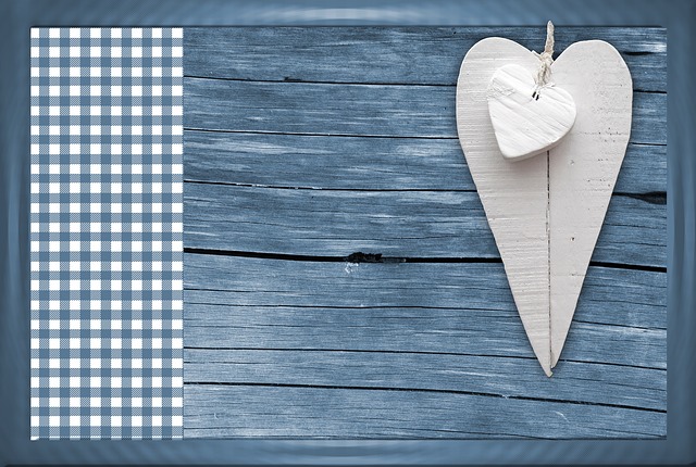 Free oktoberfest heart blue illustration