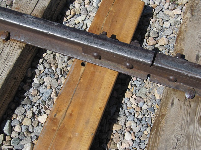 Free Train Tracks Telephone Pole photo and picture