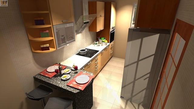 Free kitchen cad animation illustration