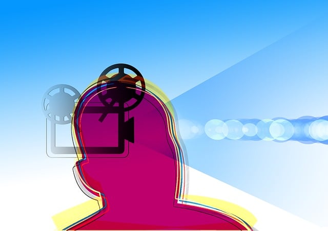 Free head think slide strips illustration