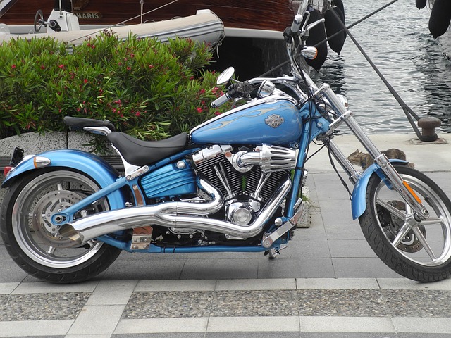 Harley, Motorrad, Strasse, Fahren