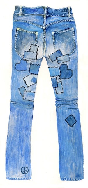 Free jeans pants denims illustration