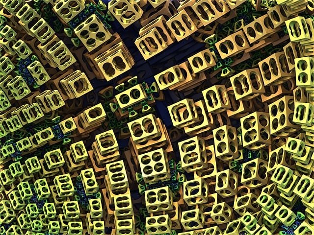 Free blocks grid design illustration
