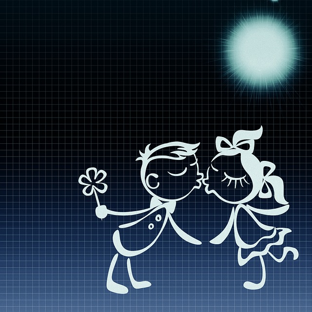 Free love affection background illustration