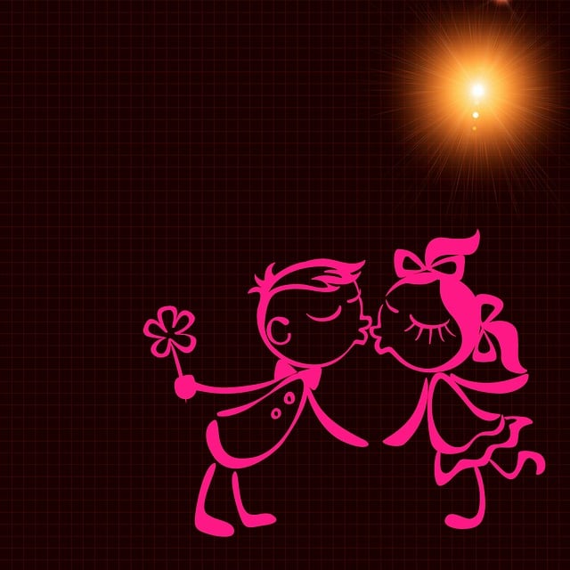 Free love affection background illustration