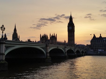Free Sunset Westminster Bridge photo and picture