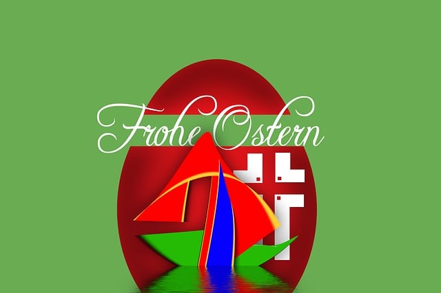 Free easter egg multicoloured illustration
