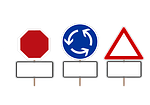 road sign, stop, shield