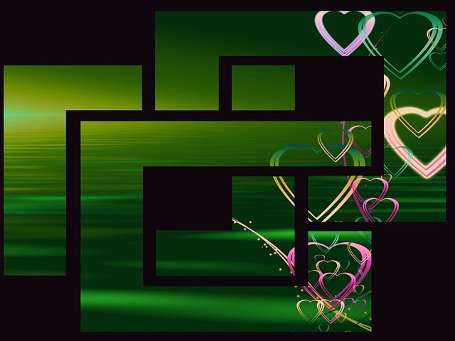 Free background image romantic hearts illustration