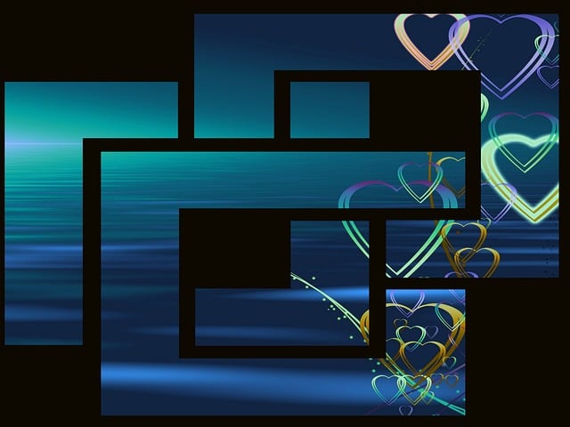 Free background image romantic hearts illustration