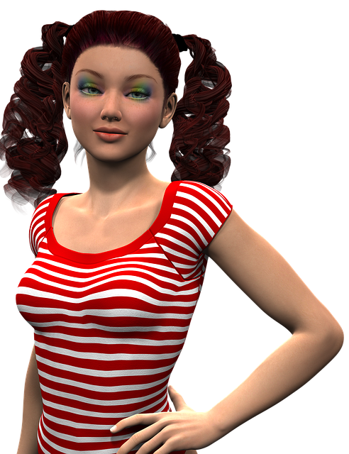 Free woman young beauty illustration