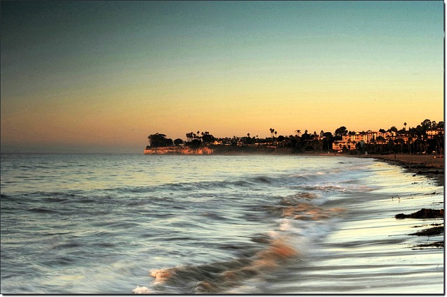 Free Sea Sunset Glow photo and picture