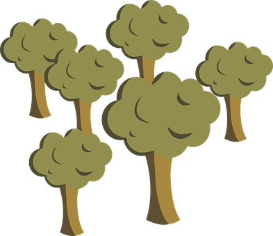 Bäume, Grün, Blätter, Natur, Baum