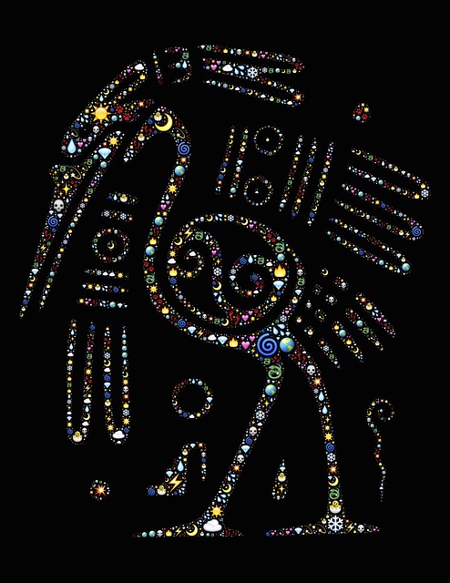 Free bird mayan emoji illustration