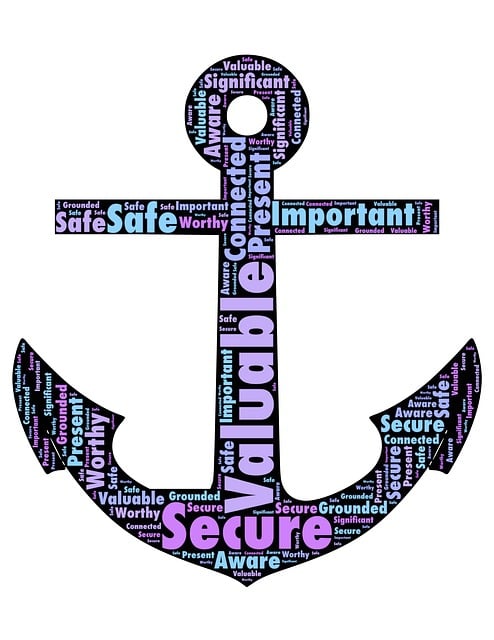 Free anchor secure safe illustration