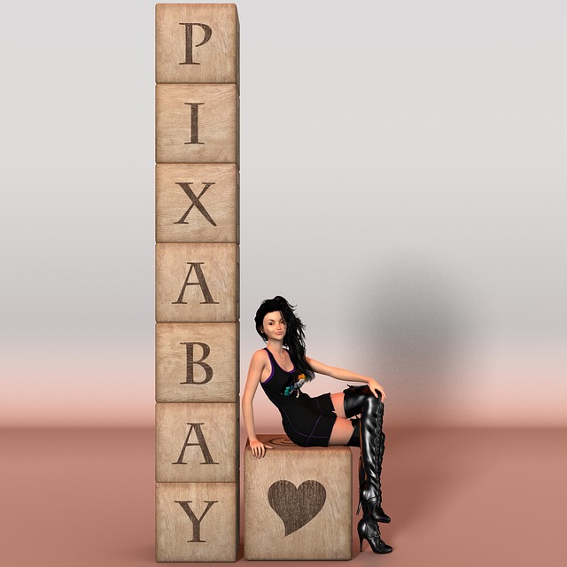 Free woman pixabay building blocks illustration