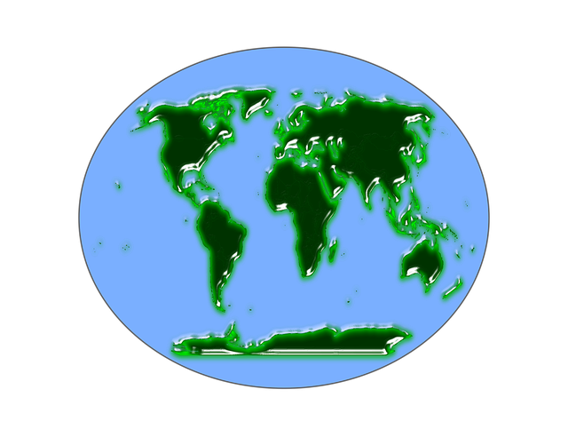 Free world map geography illustration