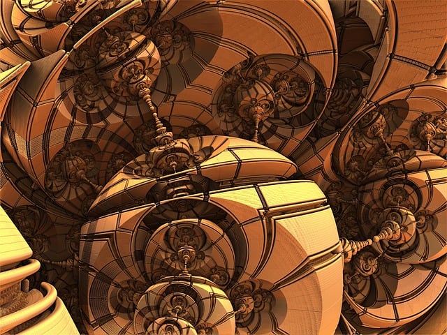 Free space future technology illustration