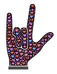 love, emoji, hearts