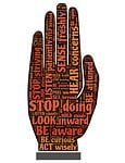 stop, halt, warning