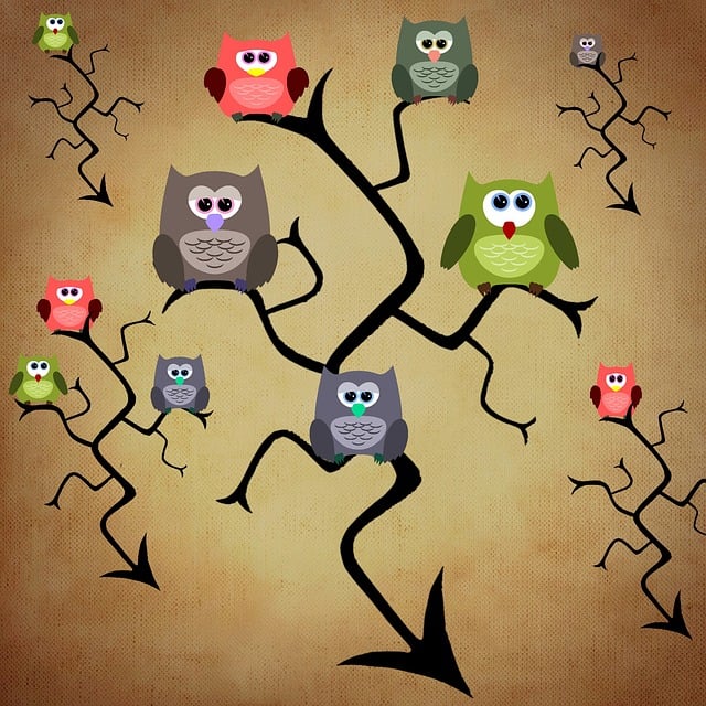 Download free HD stock image of Owl Tree Free owl tree fun illustration