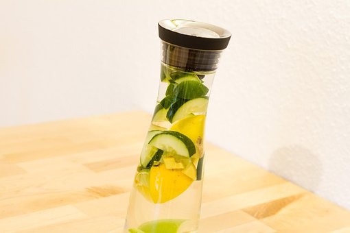 Desintoxicação, Agua, Garrafa, Bebida
