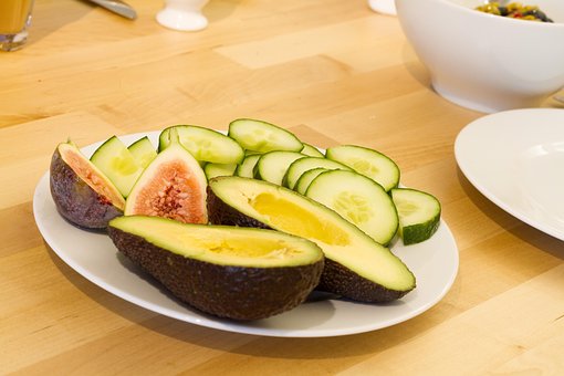 Abacate, Figos, Pepino, Fruta, Vegetais