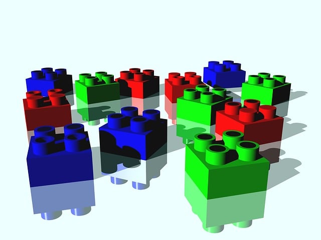 Free brick building toy illustration