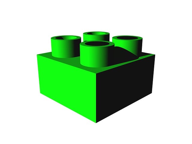 Free brick building toy illustration