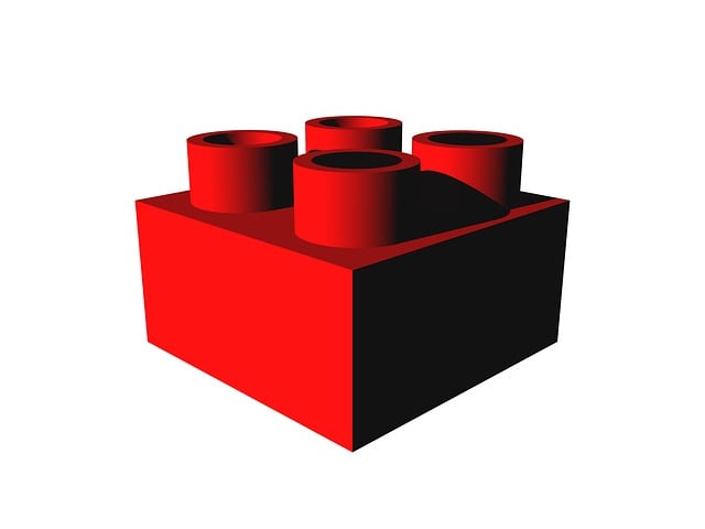 Free brick building toy illustration