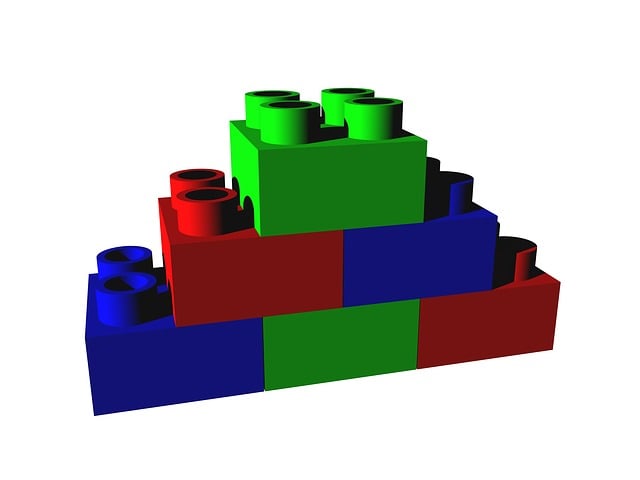 Free brick building toy illustration