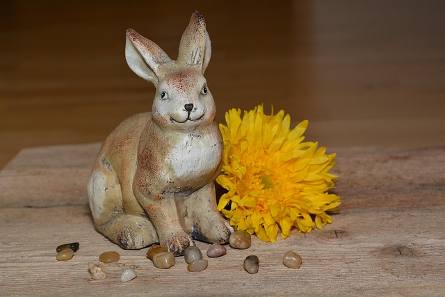 Free Rabbit Flower Wallpaper photo and picture