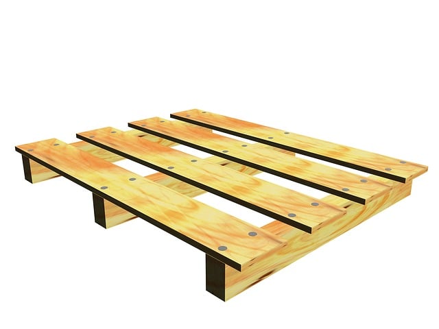 Free pallet stand warehouse illustration