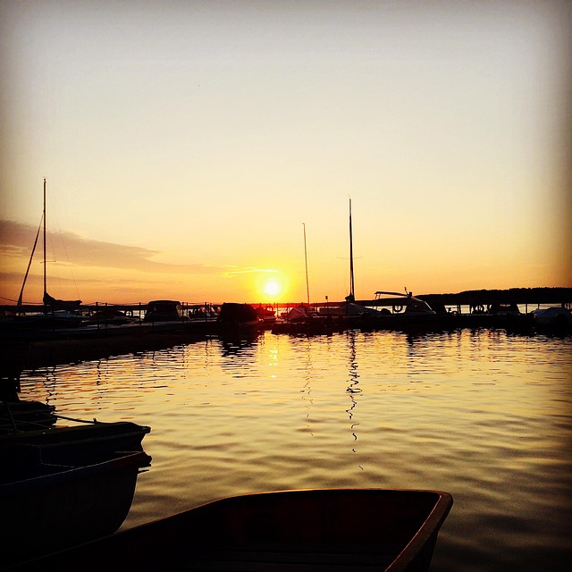 Free Sunset River photo and picture