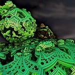 render, fractal, menger