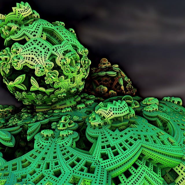 Free render fractal menger illustration