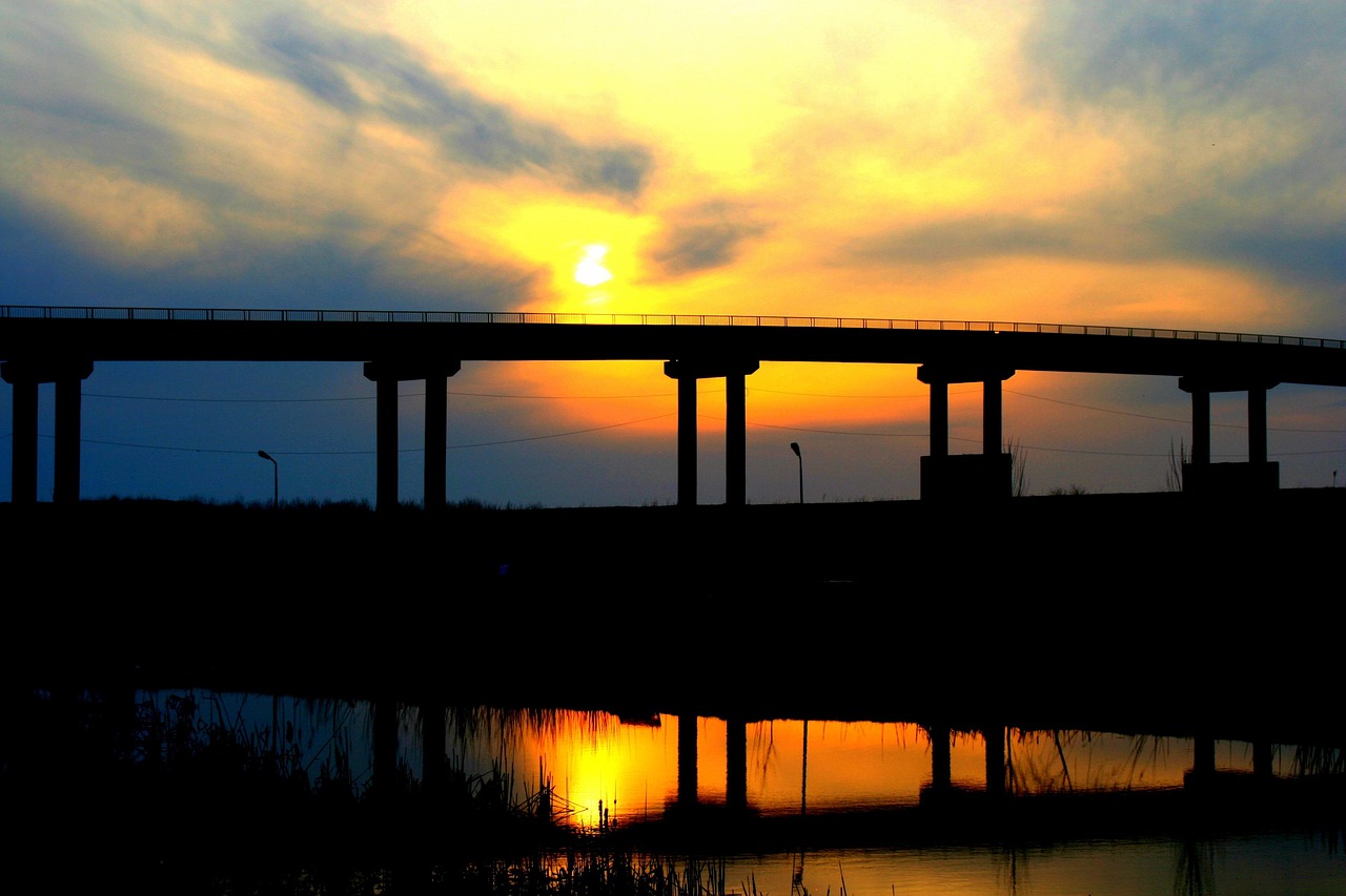 Puente Puesta De Sol Agua - Foto gratis en Pixabay - Pixabay