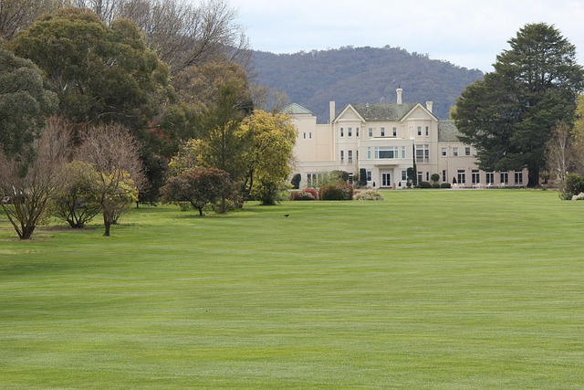 Free Lawn Mansion photo and picture