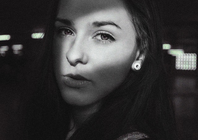 Portret, Zwart-Wit Foto, Lawaai, Hoofd
