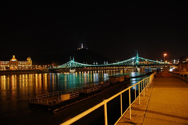 budapest, at night, bridge
