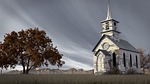 church, tree, sky