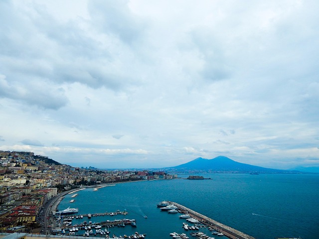Naples, Vesuv, Meer, Naples, Vesuv