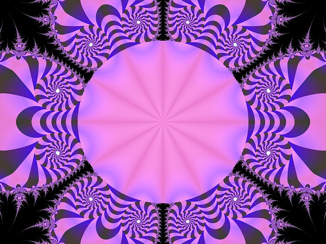 Free fractal design circular fantasy illustration