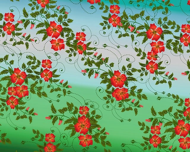 Free flowers background backdrop illustration