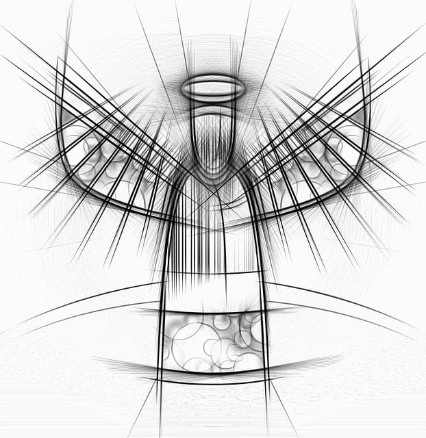 Free angel drawing abstract illustration