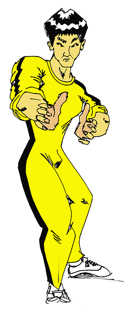 Free kung fu asian jumpsuit illustration
